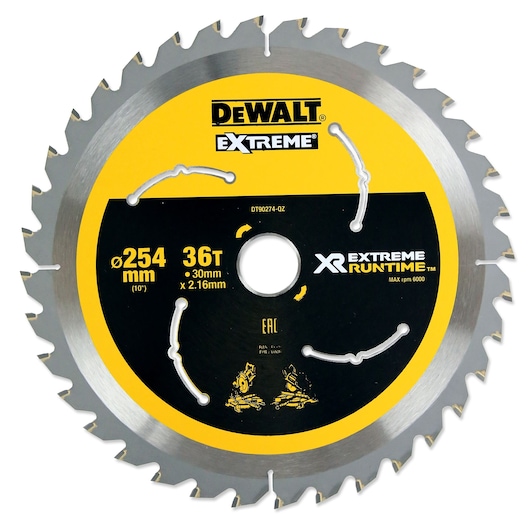 XR EXTREME RUNTIME™ CIRCULAR SAW BLADE 254MM X 40T (16/20/25/25.4/30MM)