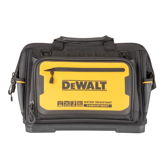 Front view of the Dewalt 16" Pro Open Mouth Tool Bag"