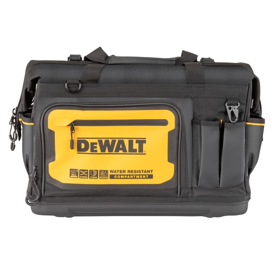 Front view of the Dewalt 20" Pro Open Mouth Tool Bag"